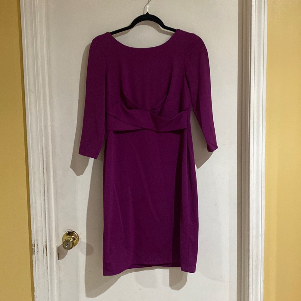 Magenta 3/4 sleeve dress